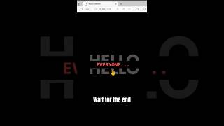 Split & reveal using html and Css #shorts