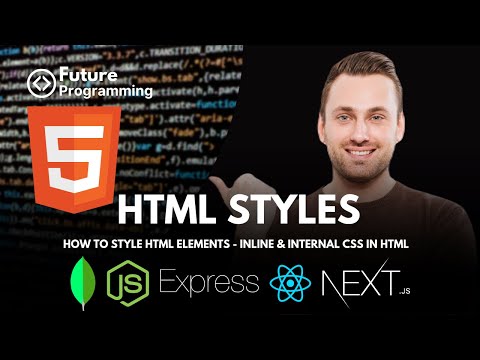 9- HTML Styles - Learn Inline & Internal CSS in HTML  - How to Style HTML Elements in Hindi / Urdu