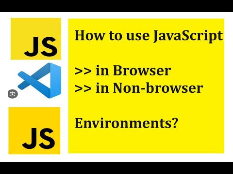 How to use JavaScript in browser and non browser environment? | QA Thoughts