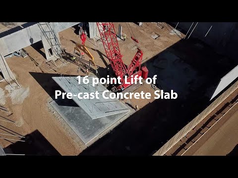 16 point Lift of  Pre cast Concrete Slab