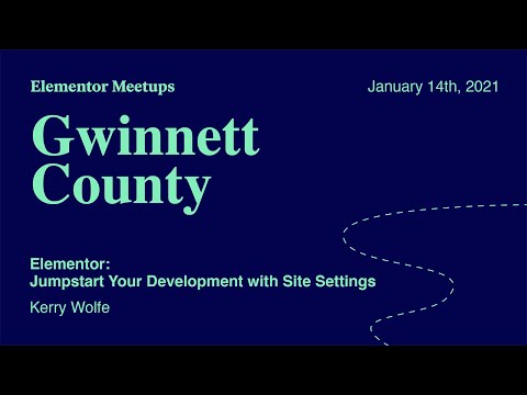Elementor Gwinnett County Online Meetup | January 14, 2021