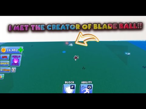 I MET THE CREATOR OF BLADE BALL!!!(ranked)