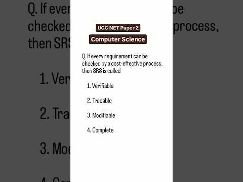 UGC NET Computer Science PYQ #shorts #ugcnet #ugcnetpaper2 #computerscience