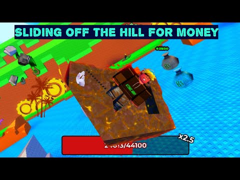 Sliding off the hill in roblox | #roblox ,#trending #drawandslide 