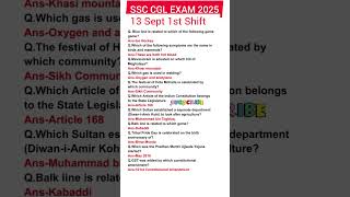 SSC CGL EXAM ANALYSIS 2025|13 Sept 1st Shift|SSC CGL EXAM ANALYSIS Today