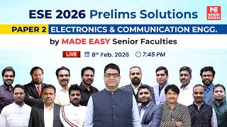 Live UPSC ESE 2026 Prelims Paper 2 Solution | ECE | Electronics & Communication | MADE EASY