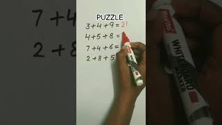 Puzzle #funwithmath #logicalmathspuzzle #logicalreasoning #maths #logical #shorts