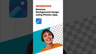 Remove background using Windows photos app #windowstips #windows #shorts