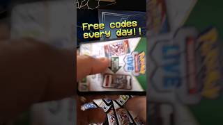 Free Pokemon TCG codes every day🤩 72.day #pokemon #freecodes #tcg #tcgpokemon #pokémon #shorts #card
