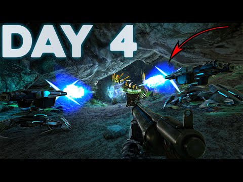 The START of the 50 HOUR DEFENSE in my CROUCH BEAR CAVE! Ark Survival Evolved