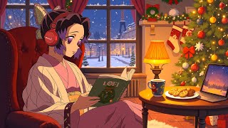 Healing Music for Your Heart 💛 Christmas Night Anime Lofi – Cozy Winter Study & Sleep Ambience
