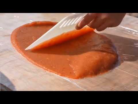 Making Chocolate And Candy From Cherries In Village.