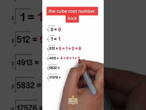 Quick way to find the cube root of numbers #math #studytips #mathtrick #mathhack #mathtips #shorts