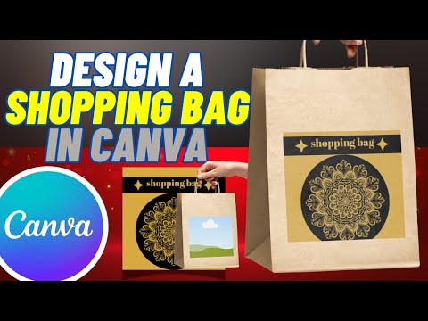 Canva mein shopping bag design banaye.2025