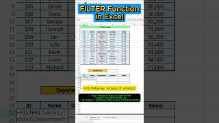 Excel FILTER Function in 10 Seconds 🔥 | Filter Data with ONE Formula