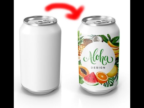 New Warp Cylinder in Photoshop - Quick Mockup Tutorial #photoshop #shorts