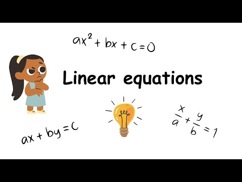 Linear equations explained in simple way
