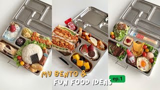 My Bento & Fun Food Ideas｜Cute & Creative Meal Collection (Ep. 1) 🍱 ✨ #asmr #satisfying #lunchbox