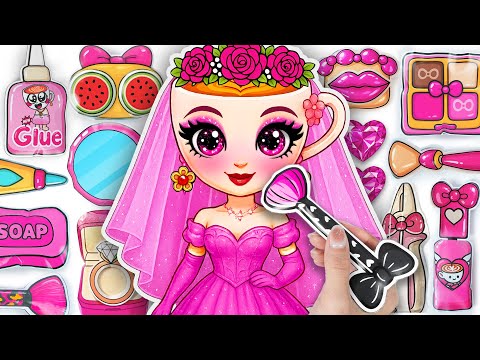 Paper DIY💖Unboxing BRAINROT BALLERINA CAPPUCCINA Bride Blind Bag 💄 Skincare + Makeup ASMR Kpop Demon