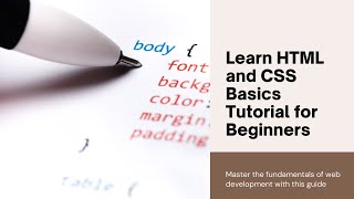 HTML and CSS Tutorial for Beginners