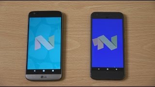 LG G5 Android 7.1 vs Google Pixel - Speed Test!