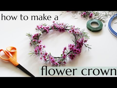How to make a flower crown