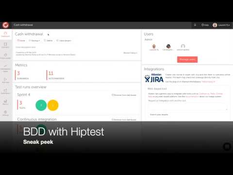 BDD with Hiptest: sneak peek
