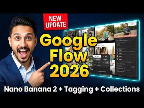 🔥 Google Flow Update 2026 | Nano Banana 2 Full Tutorial Hindi — Collections + Tagging