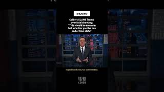 Colbert SLAMS Trump over fatal ICE shooting