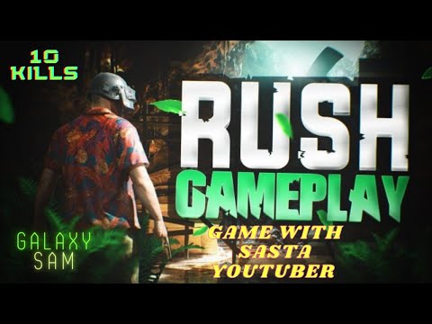 GAME WITH SASTA YOUTUBER | RUSH GAMEPLAY | USE HEADPHONES | 1v4 CLUTCH | #BGMI