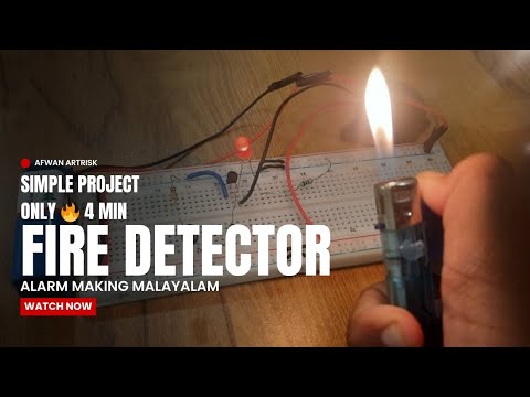 Fire🔥 detecting alarm making malayalam | AFWAN ARTRISK |#afwanartrisk #fire #firedetection
