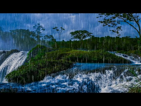White Noise of Rain & Waterfall Sounds | 10 Hours of Sleep!