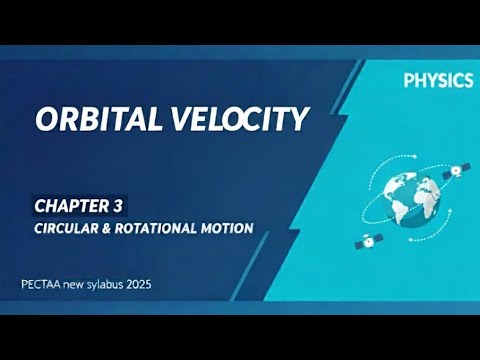 Orbital Velocity Class 11 Chapter 3 Circular and Rotational Motion