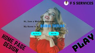 How to Make A HTML CSS Website Design Tutorial For Beginners //Website Design With HTML And CSS 2021