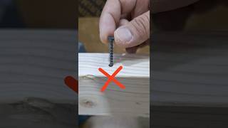 How to Fix Wood Screw Hole too Large #shorts #tutorial #tips #diy #woodworking