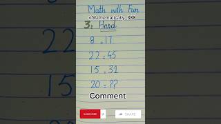 Math Brain Teaser||#mathriddle#mathbrainteaser#mathematics #mathiqtest#fyp #ytshorts