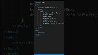 Creating a CSS animation using CSS keyframes