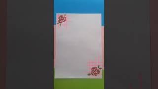 diy project assignment  front page border design using glitter 14 # shorts #youtubeshorts #diy