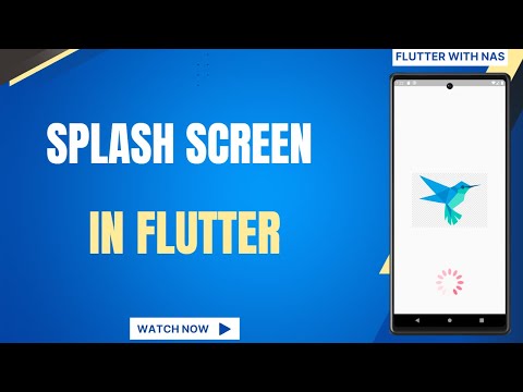 How to Create a Splash Screen in Flutter App | Without external package