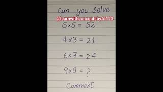 can you answer this? 🤔 #matheducation #viral #learnwithconceptsbyAI123 #mathlearner #mathtrick