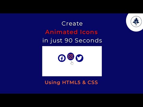 How to Design Animated Social Media Icons Using HTML5 and CSS3 | #css3 #ui #animation