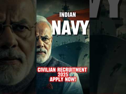 INDIAN NAVY CIVILIAN RECRUITMENT 2025 | 1110 Vacancies | INCET 01/2025 🚢 #shorts