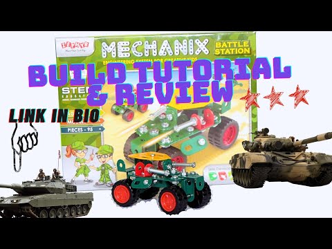Mechanix Battle Station STEM Toys Build Tutorial & Review @PrecisionPlayThings #educationaltoys