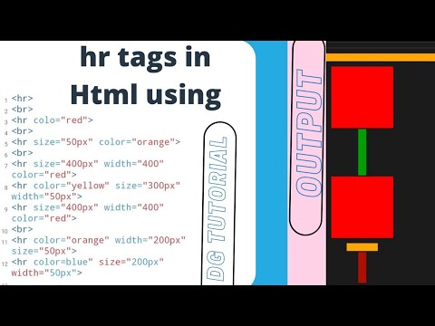Html hr tags using web page || How to create hr tags in html || Html beginner hr tag || Dg Tutorial