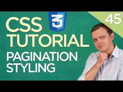 CSS3 Tutorial for Beginners: 45 Pagination Navigation Styling Within Your Pages
