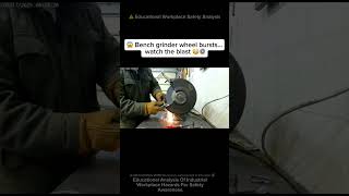 ⚠️ INSANE Bench Grinder EXPLODES Fast 😳⚙️ #workfails