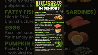 Best Foods to Boost Memory in Seniors #HealthyAging #MemoryBoost #SeniorHealth