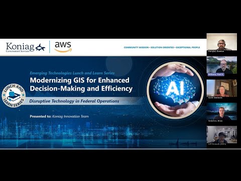 Emerging Technology Webinar: Modernizing GIS for Enhanced Decision-Making and Efficiency.
