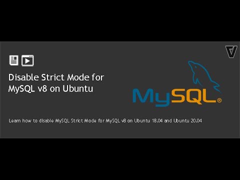 How to disable Strict Mode for MySQL v8 on Ubuntu
