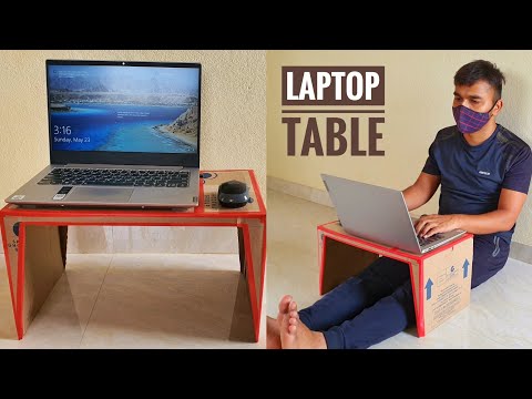 How to Make Laptop Table from Corrugated Box